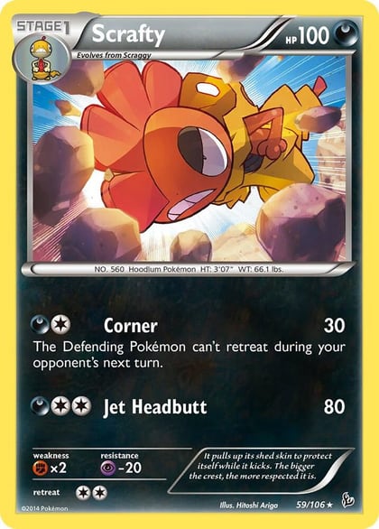 Scrafty, XY - Flashfire 59/106