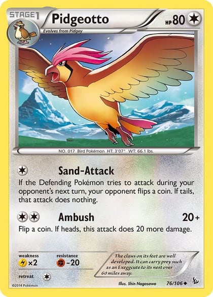 Pidgeotto, XY - Flashfire 76/106