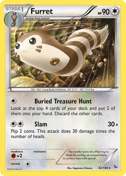 Furret, XY - Flashfire 82/106