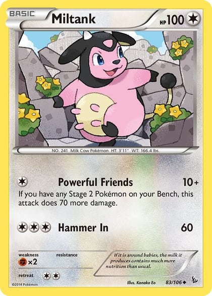 Miltank, XY - Flashfire 83/106