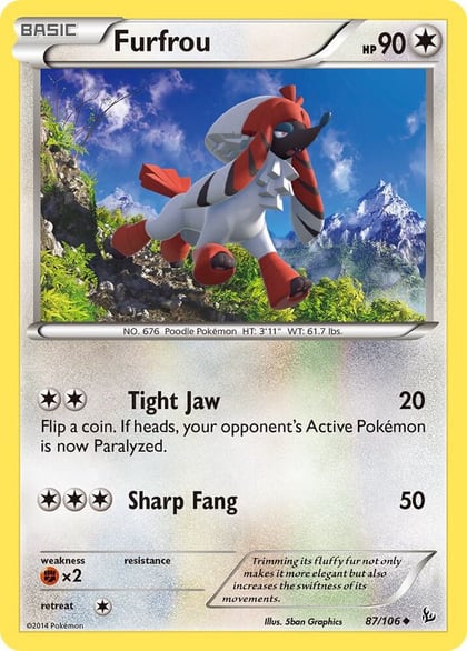 Furfrou, XY - Flashfire 87/106