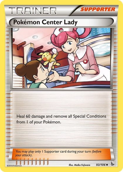 Pokemon Center Lady, XY - Flashfire 93/106