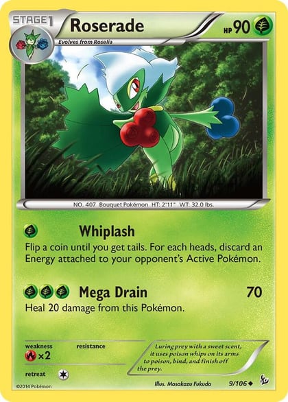 Roserade, XY - Flashfire 9/106