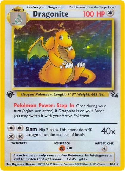 Dragonite (4), Fossil 04/62