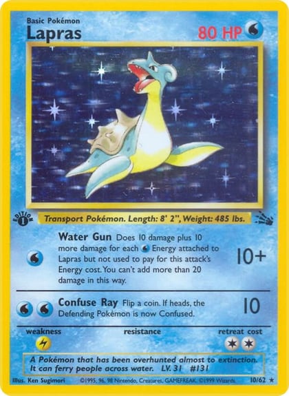 Lapras (10), Fossil 10/62