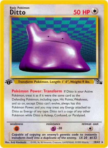 Ditto (18), Fossil 18/62