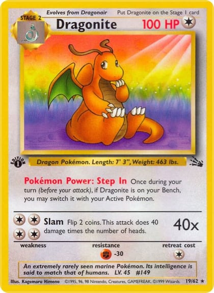 Dragonite (19), Fossil 19/62