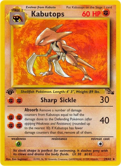 Kabutops (24), Fossil 24/62