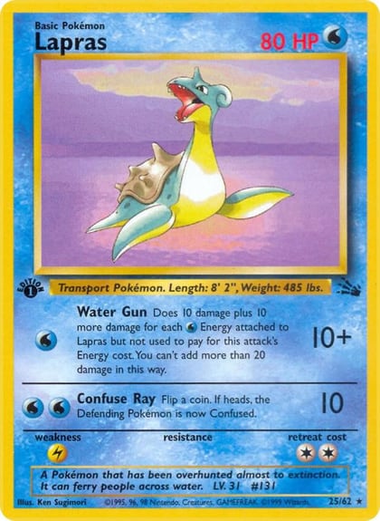 Lapras (25), Fossil 25/62