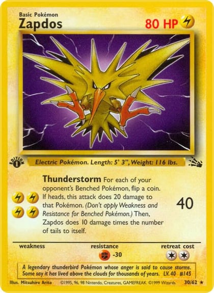 Zapdos (30), Fossil 30/62