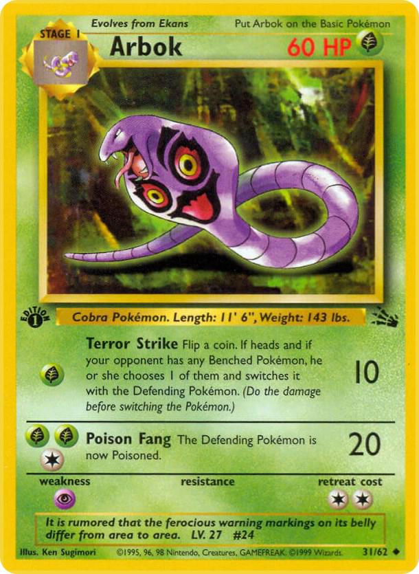 Arbok, Fossil 31/62
