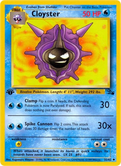 Cloyster, Fossil 32/62