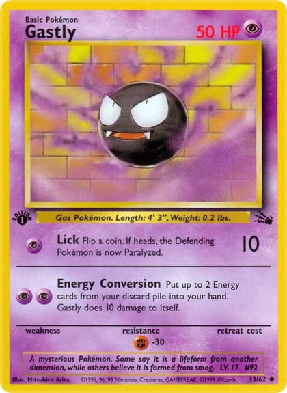 Gastly, Fossil 33/62