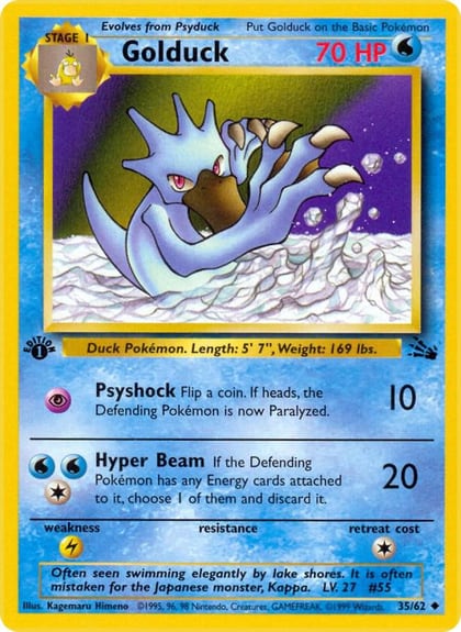 Golduck, Fossil 35/62