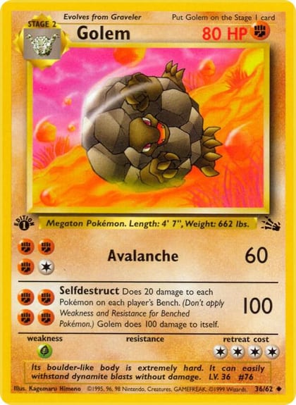 Golem, Fossil 36/62