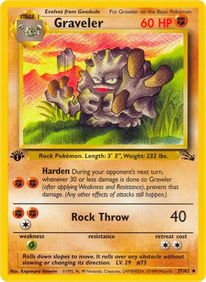 Graveler, Fossil 37/62
