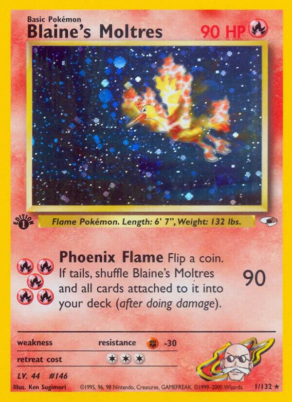 Blaine's Moltres, Gym Heroes 001/132