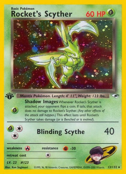 Rocket's Scyther, Gym Heroes 013/132