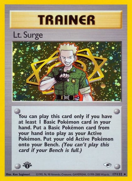 Lt. Surge (17), Gym Heroes 017/132