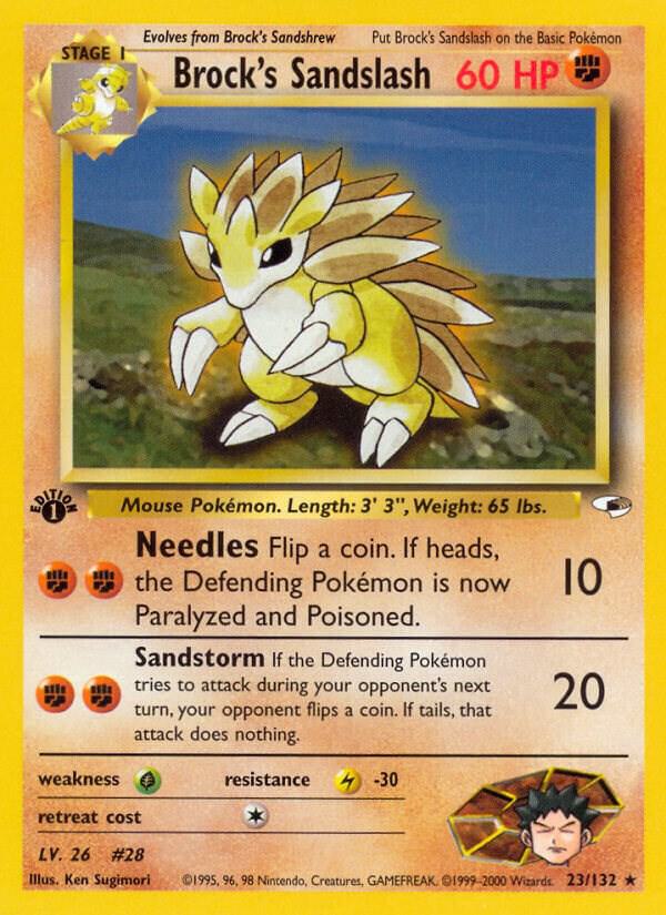 Brock's Sandslash, Gym Heroes 023/132