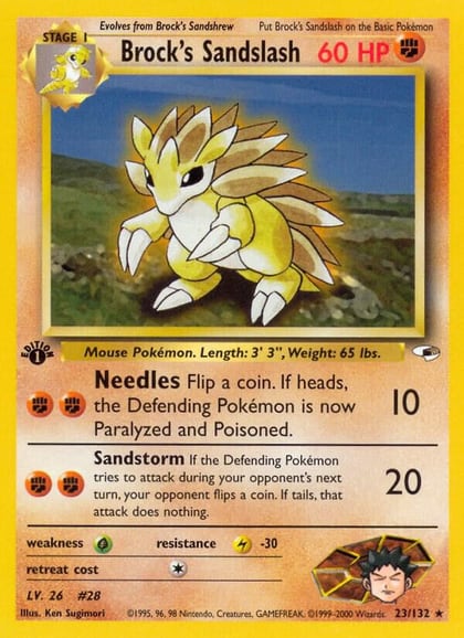 Brock's Sandslash, Gym Heroes 023/132