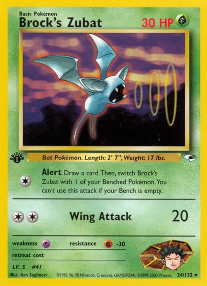 Brock's Zubat (24), Gym Heroes 024/132