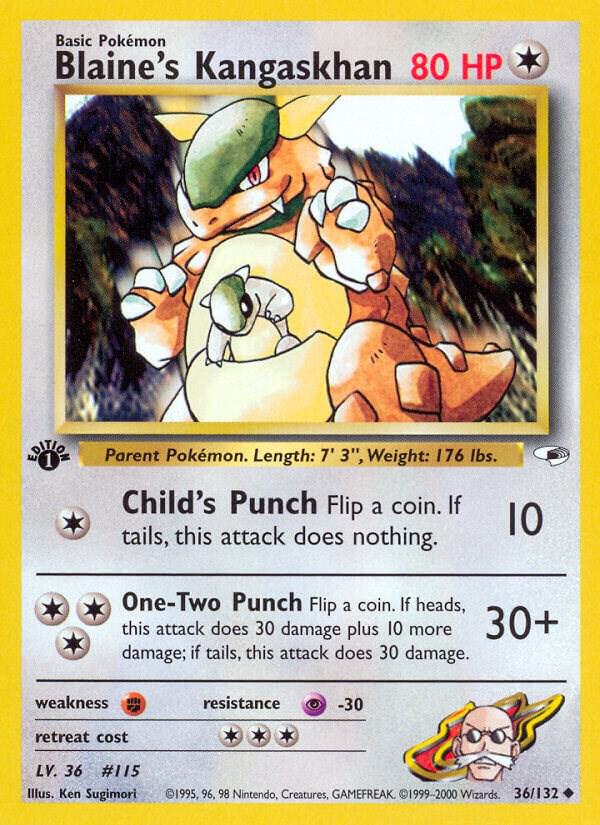 Blaine's Kangaskhan, Gym Heroes 036/132