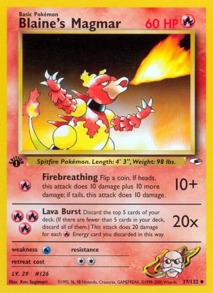 Blaine's Magmar, Gym Heroes 037/132