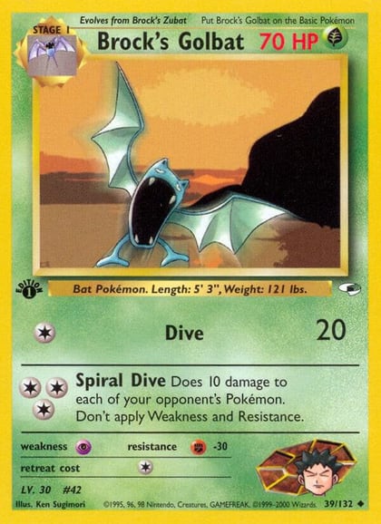 Brock's Golbat, Gym Heroes 039/132