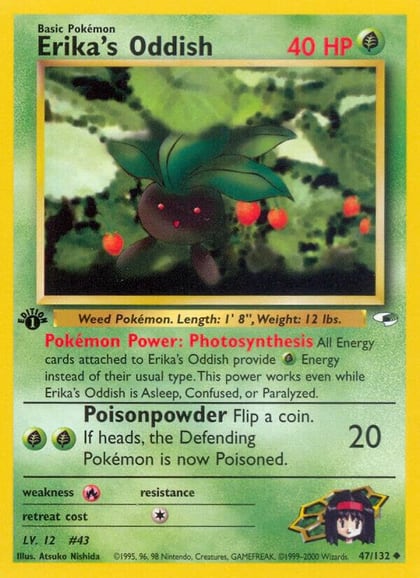 Erika's Oddish (47), Gym Heroes 047/132