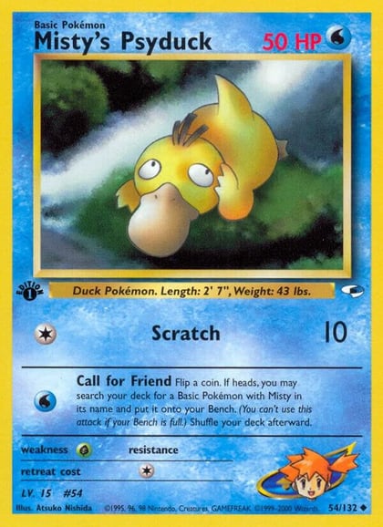 Misty's Psyduck, Gym Heroes 054/132