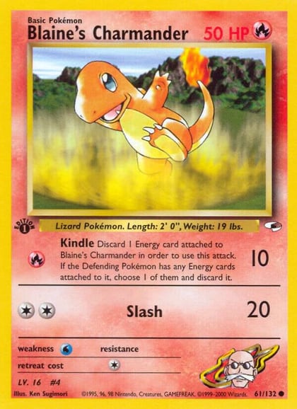 Blaine's Charmander, Gym Heroes 061/132