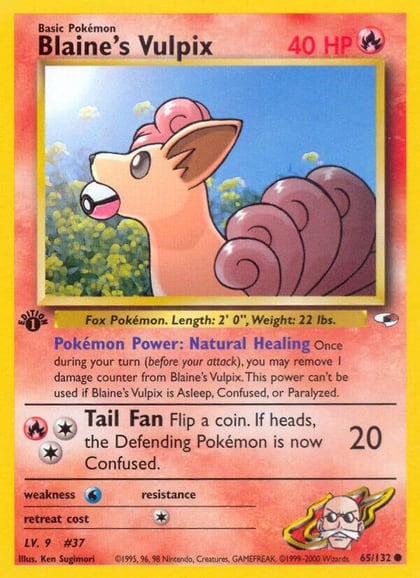 Blaine's Vulpix, Gym Heroes 065/132