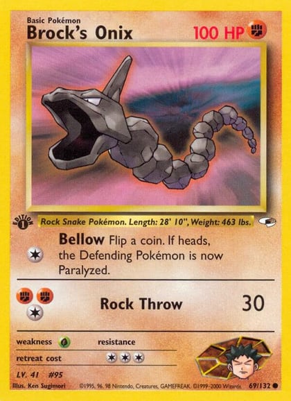 Brock's Onix (69), Gym Heroes 069/132