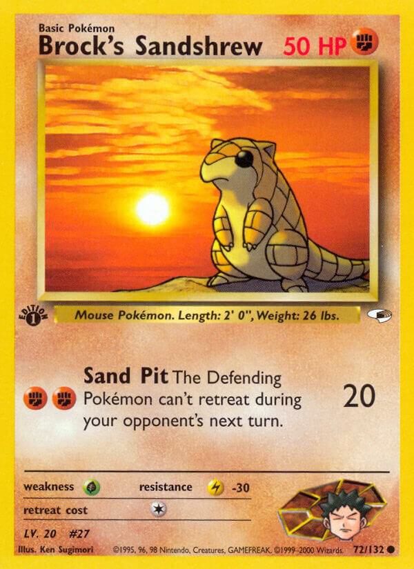 Brock's Sandshrew (72), Gym Heroes 072/132