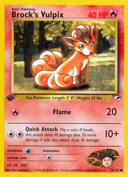 Brock's Vulpix, Gym Heroes 073/132