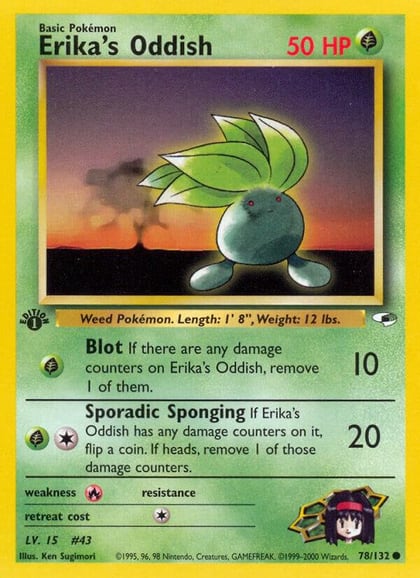 Erika's Oddish (78), Gym Heroes 078/132