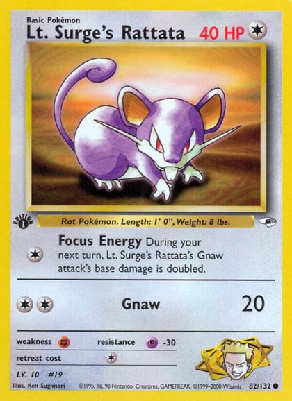 Lt. Surge's Rattata, Gym Heroes 082/132