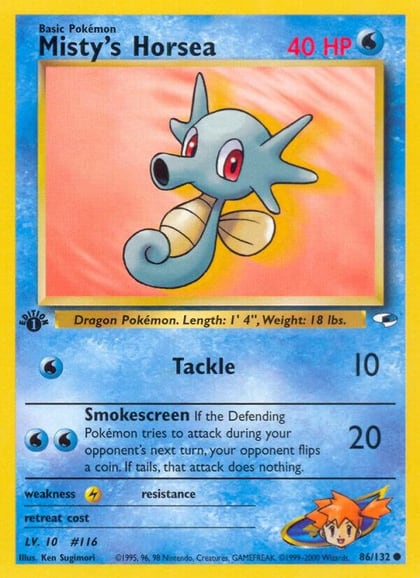 Misty's Horsea, Gym Heroes 086/132