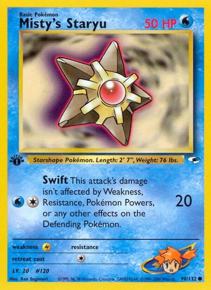 Misty's Staryu, Gym Heroes 090/132