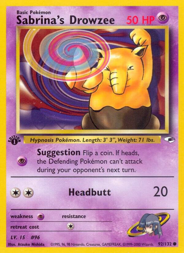Sabrina's Drowzee, Gym Heroes 092/132