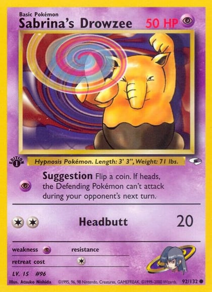 Sabrina's Drowzee, Gym Heroes 092/132