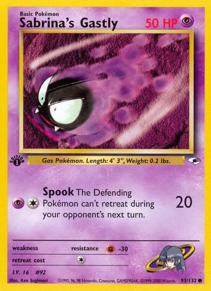 Sabrina's Gastly, Gym Heroes 093/132