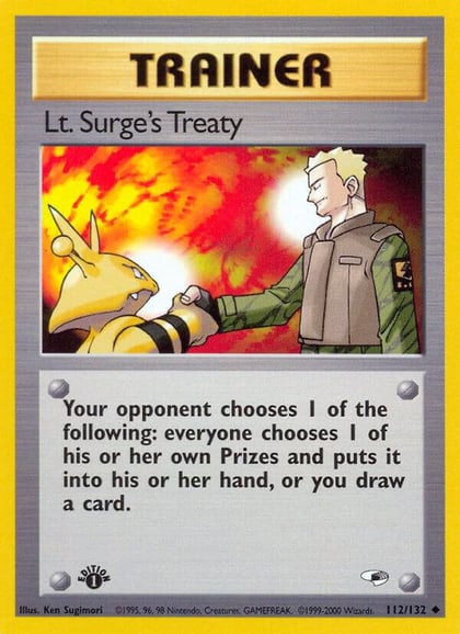Lt. Surge's Treaty, Gym Heroes 112/132