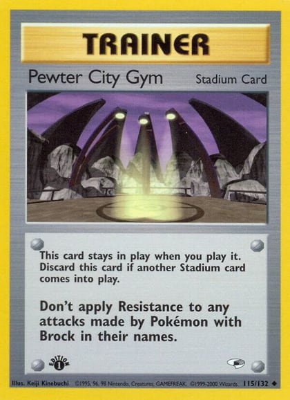 Pewter City Gym, Gym Heroes 115/132