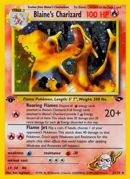 Blaine's Charizard, Gym Challenge 002/132