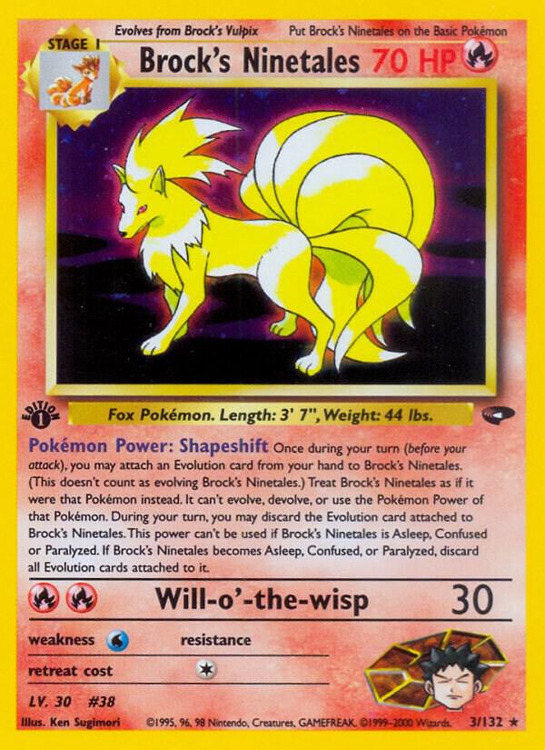 Brock's Ninetales, Gym Challenge 003/132