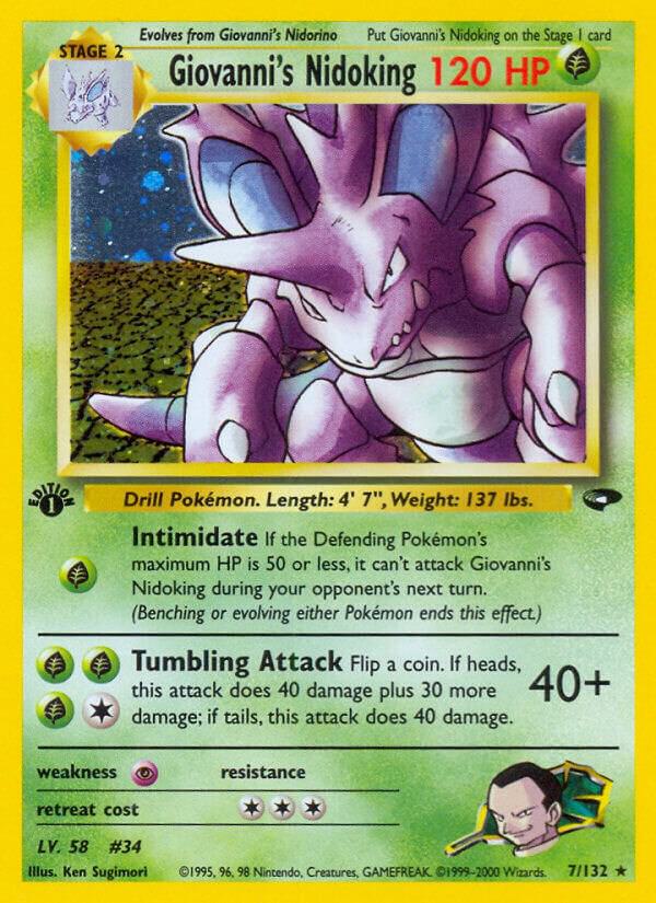Giovanni's Nidoking, Gym Challenge 007/132