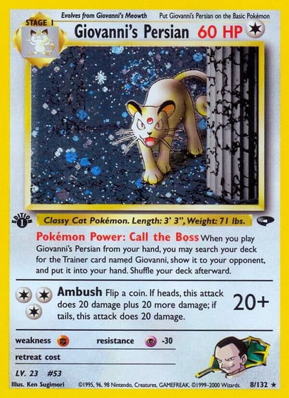 Giovanni's Persian, Gym Challenge 008/132