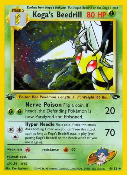 Koga's Beedrill, Gym Challenge 009/132